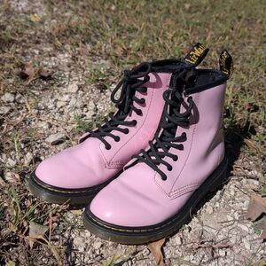 Dr. Martens Pink Lace-Up Boots